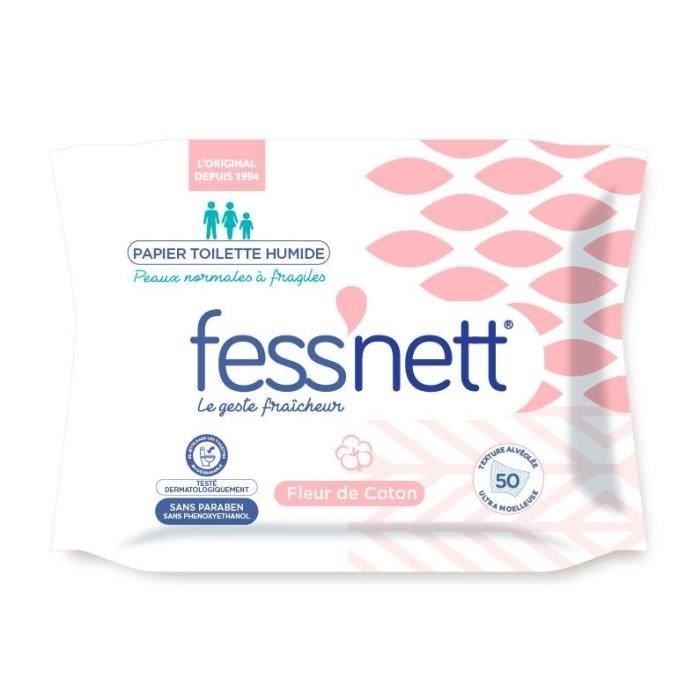 FESS'NETT Papier toilette humide - Fleur de coton