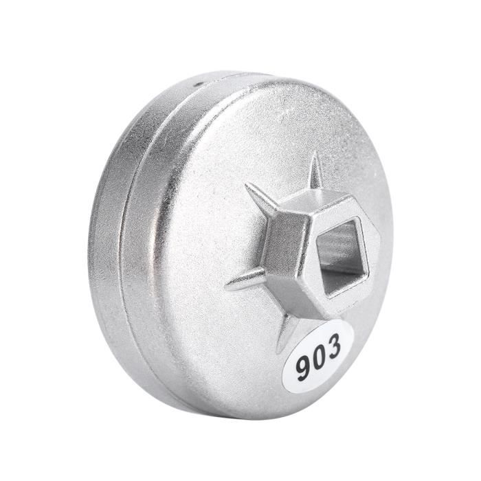 74mm 14 Flûte Filtre À Huile En Aluminium Clé Socket Remover Outil 903 Argent pour BMW Audi Benz