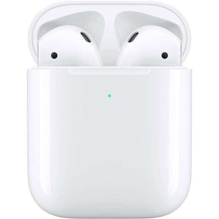 Apple AirPods avec étui de chargement (dernier modèle), taille unique, blanc
