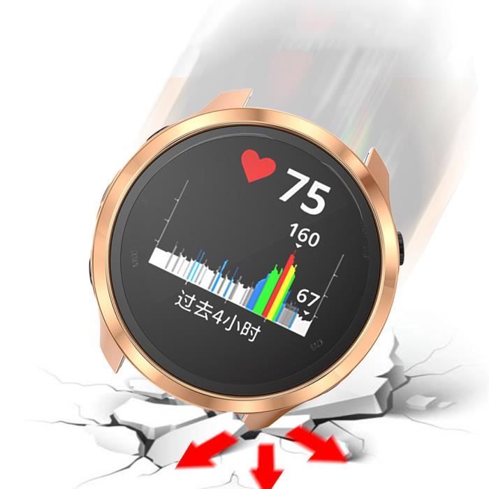 MONTRE OUTDOOR Housse de protection transparente en TPU UltraSlim Electroplate pour Garmin Forerunner 245 - 245M bg1544 SDF1544