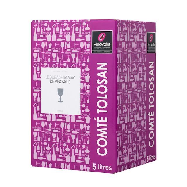 Bib 5 L - Le Duras/Gamay de Vinovalie - IGP Comté Tolosan