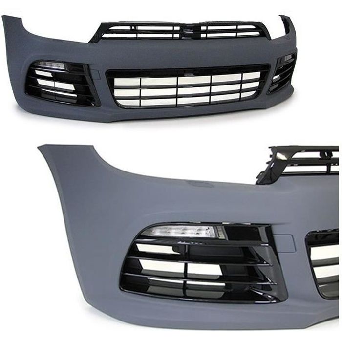 PARE CHOC AVANT VW SCIROCCO LOOK R20 + FEUX DE JOUR + CLIGNOTANT LED