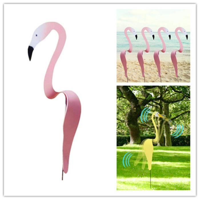 Carillon à vent Flamant Rose décoration de la Cour Ornements de Jardin Flamingo Piscine extérieure Fontaine Art créatif décoration