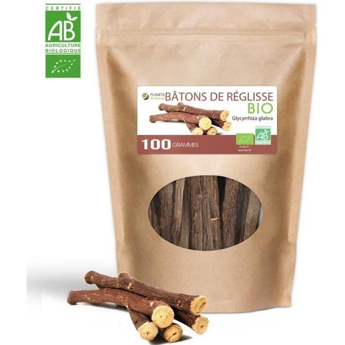 Bâtons de Réglisse Bio - Sachet de 100 g