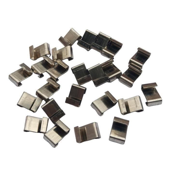 25x En Acier Inoxydable De Type Z-Lap De Type Clips De Vitrage Pour Serre, Pièces De Jardin De Remplacement