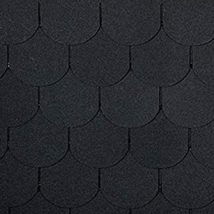 Bardeaux Bitumineux, Queue En Castor Noir, 21 Pièces (Pour Surface De Toit De 3 M²), Bardeaux Bitumés