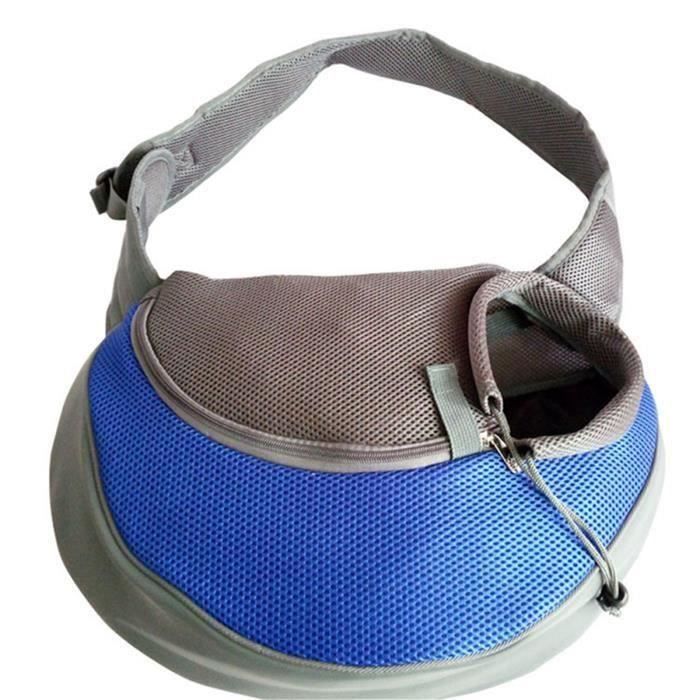 Sac Bandoulière Chiens Chats, Sac De Transport Petit Chiens, Sac Chats, Gonimaux, Bleu, Taille S, L Go71805
