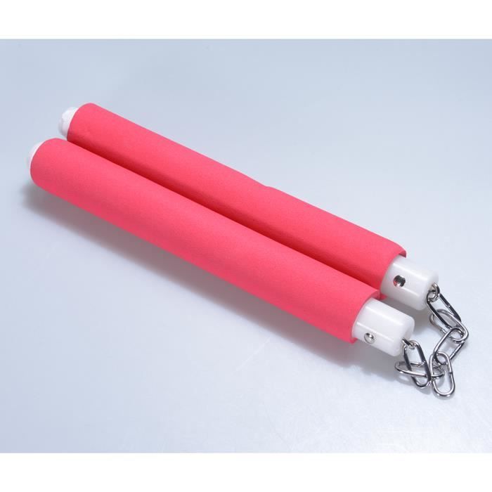 Bâton de formation de karaté d'éponge de mousse d'arts martiaux de Nunchaku Ninja Nunchuck pour des enfants et des adultes Red