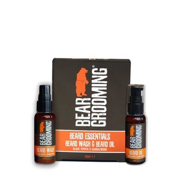 Beard Essentials, Coffret essentiels barbe - Shampoing à barbe & Huile à barbe