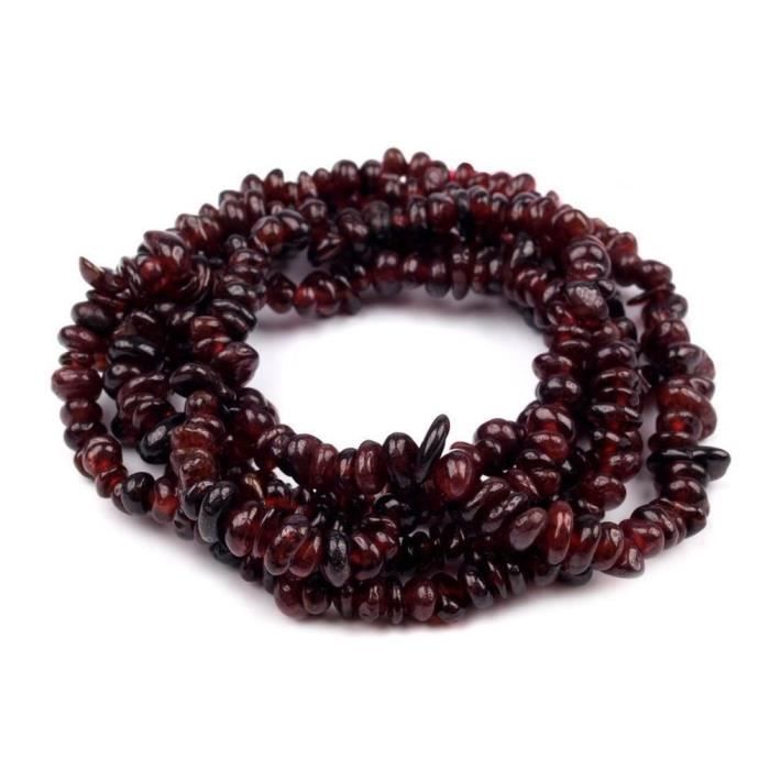 1pc 1 Grenat Minérale Chips De Pierres Précieuses Grenat, Perles, La Nacre, De La Lave, Et Nacrés
