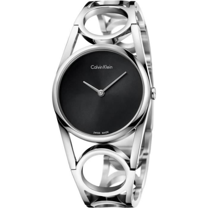 Calvin Klein round K5U2S141 Montre Bracelet pour femmes Fabriqué en Suisse