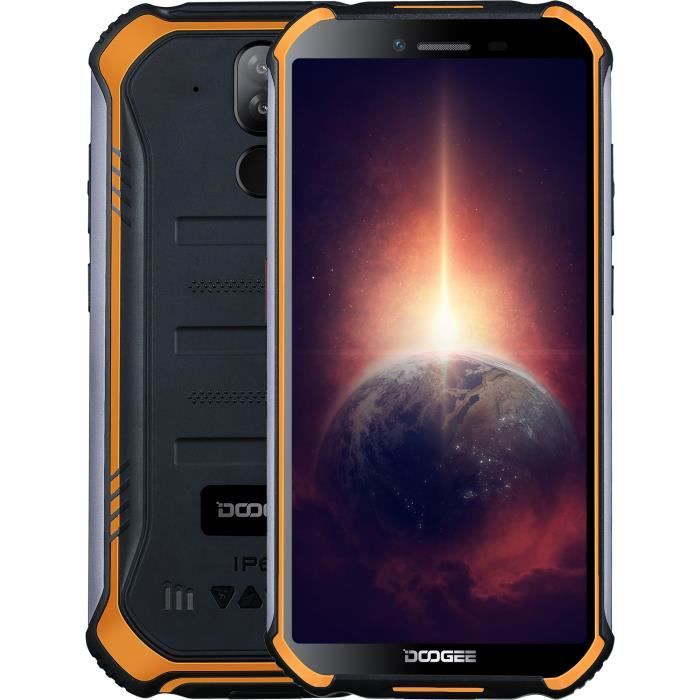 Telephone Portable DOOGEE S40PRO Débloqué Smartphone rubuste Android 10.0 4Go + 64Go batterie 4650mAh 5.45”HD