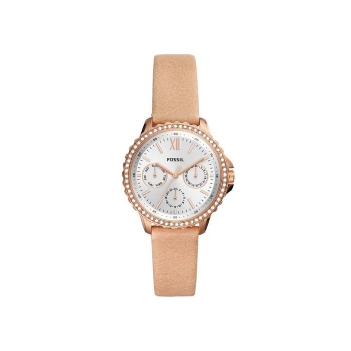Montre FOSSIL en Cuir Beige