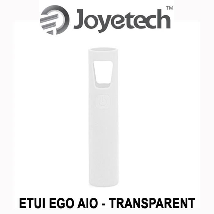 JOYETECH EGO AIO - ETUI / HOUSSE DE PROTECTION en Silicone - Transparent - Certifié AUTHENTIQUE