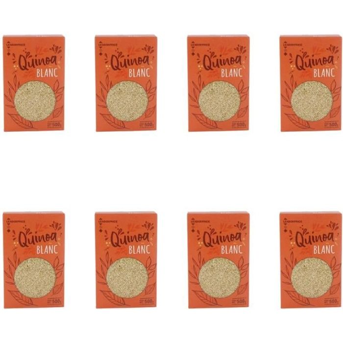 Lot de 8 Quinoa blanc - 500g par paquet