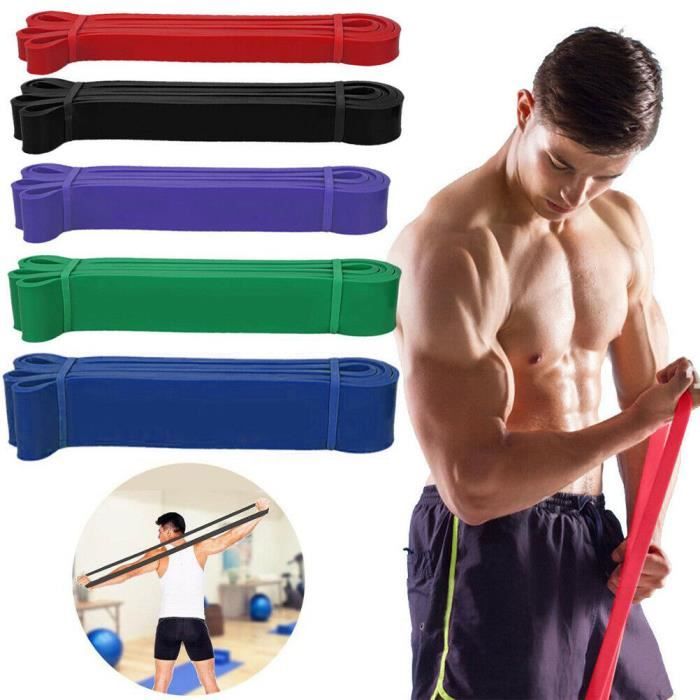 208 *4,5 *13mm Bande de résistance de bande de tension d'anneau épais en latex, Band for Training Stretching aléatoires de couleur