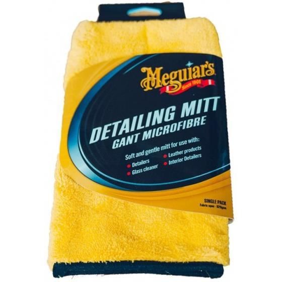 Meguiar's Mentonnière Mitaines en microfibre jaune