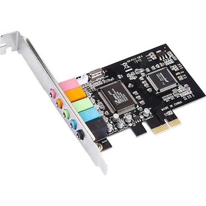 MicroConnect Carte son 24 bits 192 kHz 5.1 PCIe CMI-8738