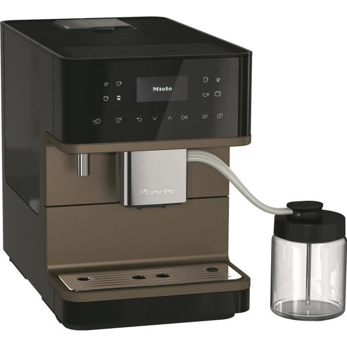 MIELE CM 6360 MilkPerfection NR BronzePearlFinish - Expresso broyeur automatique - couleur Noir obsidien finition Bronze