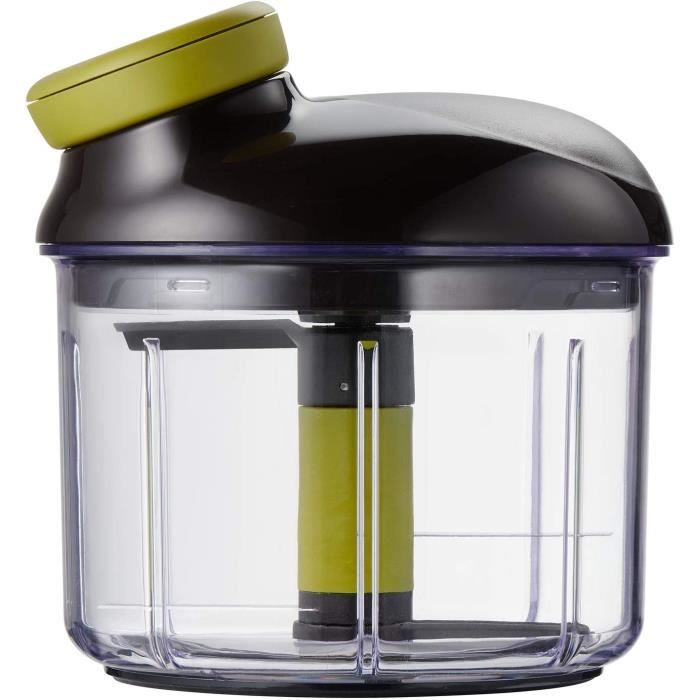 Hachoir manuel 5 secondes Tefal , 900 ml, Hacher, découper, mixer, Légumes, Noix, Oignons, Lames en acier inoxydable, Cuisine rapid