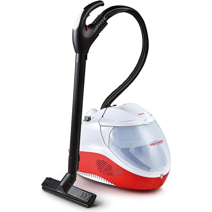 Polti Vaporetto Lecoaspira FAV50_Multifloor, nettoyeur vapeur et aspirateur avec filtre à eau, 5 bar, tue et élimine 99,99%* des vir