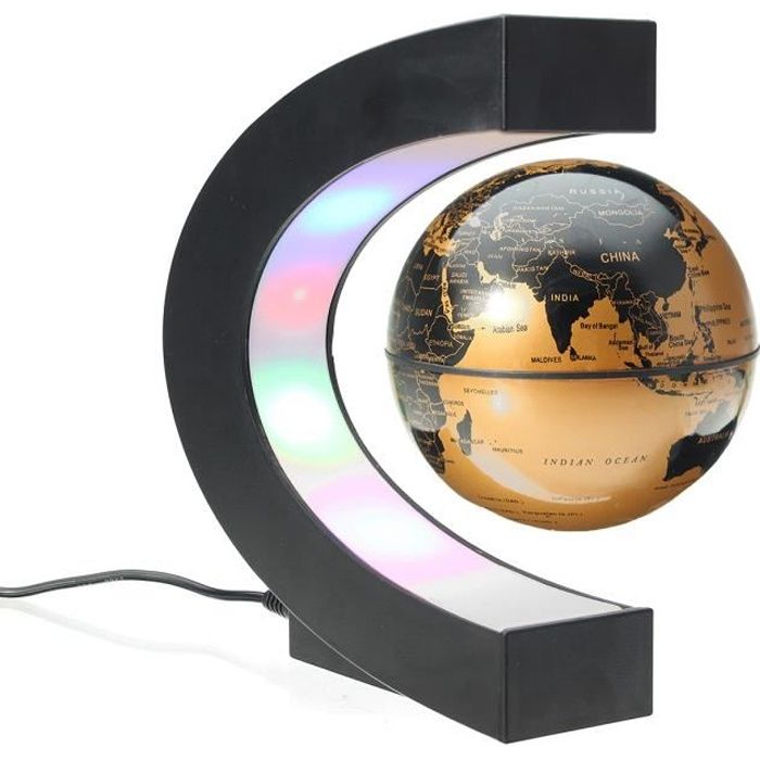 Globe Terrestre Lumineux Flottant Magnetique Levitation Glob
