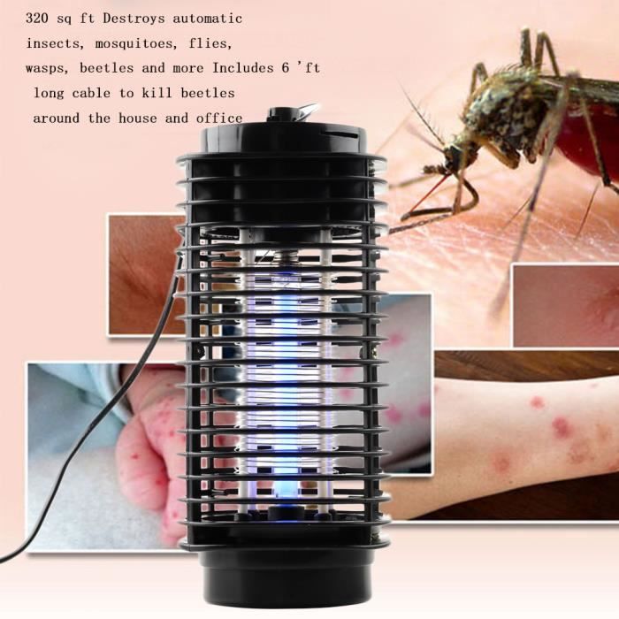 Lampe Anti Moustique Anti Mouche Imperméable Fly Insecte Zapper Lampe pour Extérieur Intérieur 220V