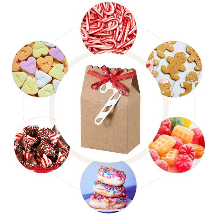 6 Pcs Bonbons Boîtes Utiles Portable Épaissir Papier D'emballage Conteneurs Cadeaux pour Biscuits CONFISERIE DE SUCRE - BONBON