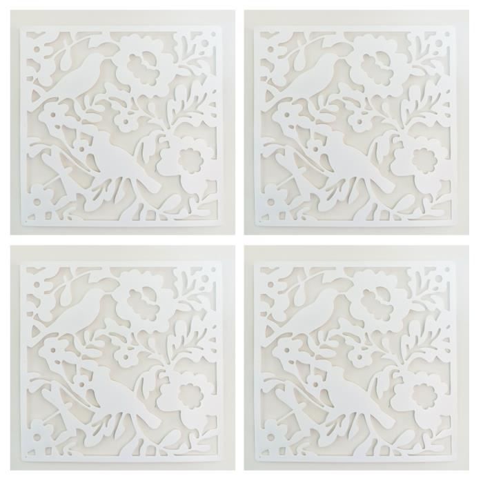 TD® Lot de Paravents à motif florale papillon décoration intérieur extérieur grand événements décoration design moderne et tendance