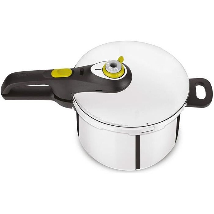 autocuiseur de 8L pour 6 à 8 personnes gris jaune noir
