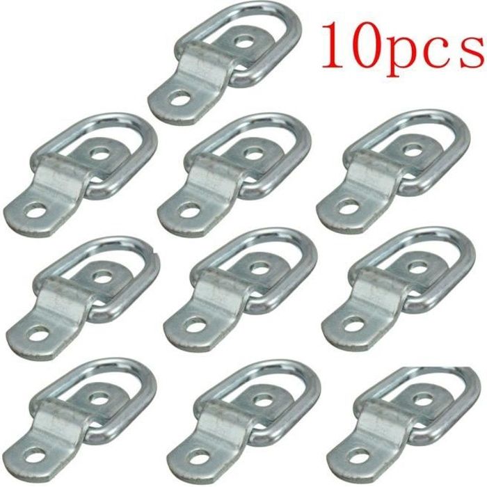 TEMPSA 10Pcs Anneau Crochet Traction D'arrimage Attelage Caisse Remorque Camions Bateau Auto