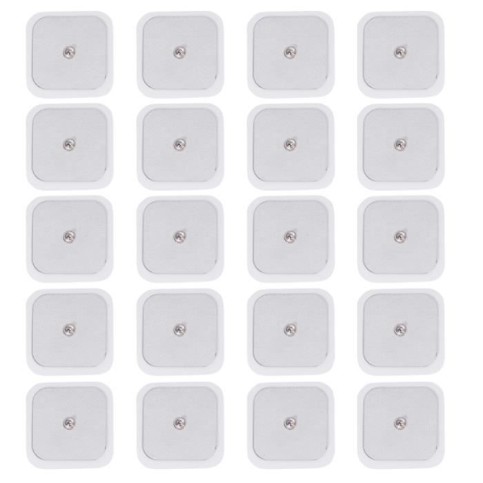 20pcs Style Snap Tends Unit Pad Safe Electrodes Patch pour le cou d'épaule