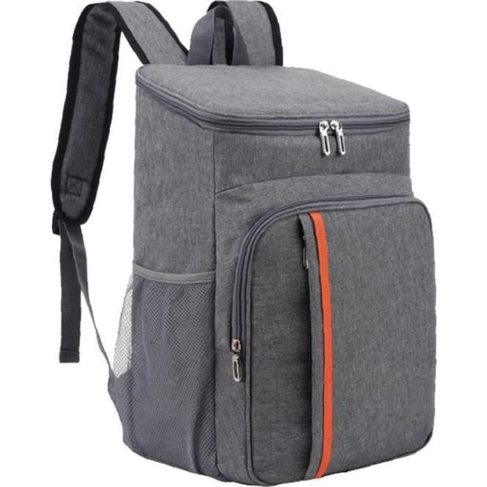 Isotherme Sac à dos étanche Sac de pique-nique Déjeuner imperméable Contenant à gris