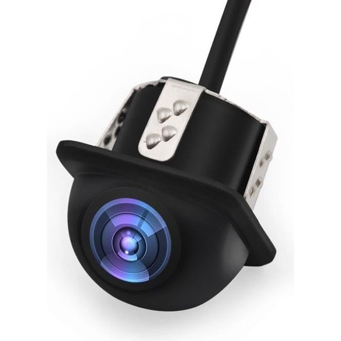 VGEBY caméra de recul à vision nocturne Caméra de recul de vision nocturne étanche grand angle avec objectif HD avec règle