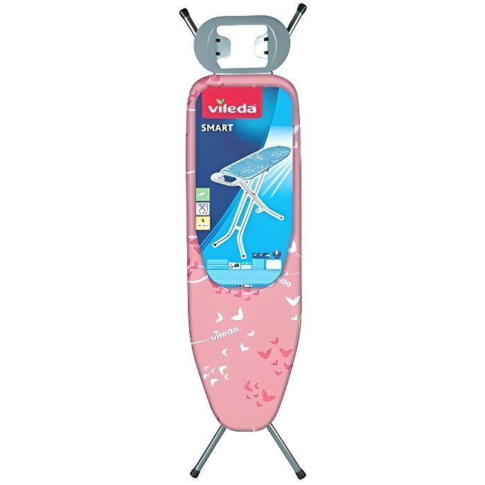 Vileda Planche à Repasser avec Système de Sécurité Click Stop, 114 x 34 cm
