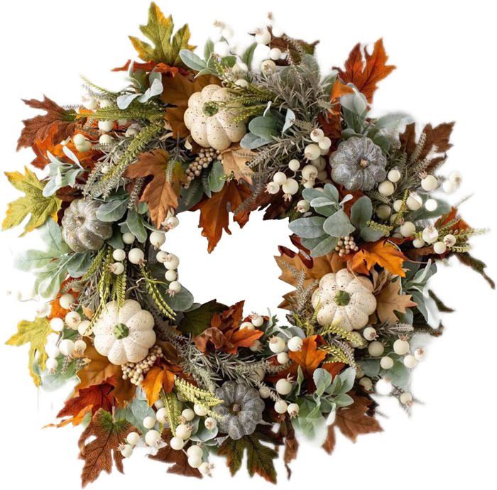 48 Tiges De Citrouille Artificielles En Plastique - Pour Décorations Halloween Et Artisanat D'automne