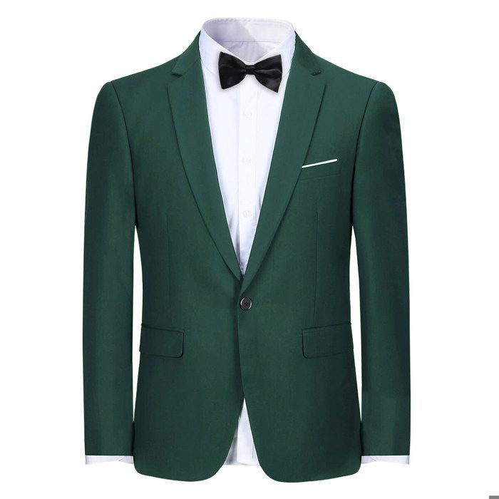 Blazer Homme Slim Fit Allthemen - Veste Costume 1 Bouton Pour Mariage Bureau Cérémonie