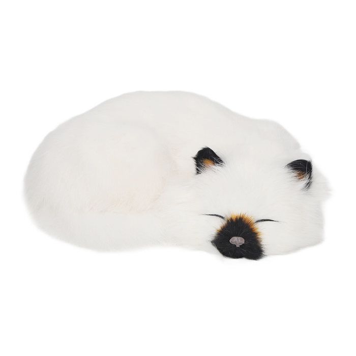 Comparer les prix de Simulation peluche chat endormi moelleux peluche décor à la maison doux mignon réaliste réaliste chat moelleux