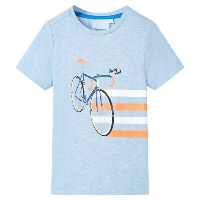 T-shirt pour enfants mélange bleu pâle 92/104/116/128/140 T-shirt pour enfants mélange bleu pâle 92/104/116/128/140
