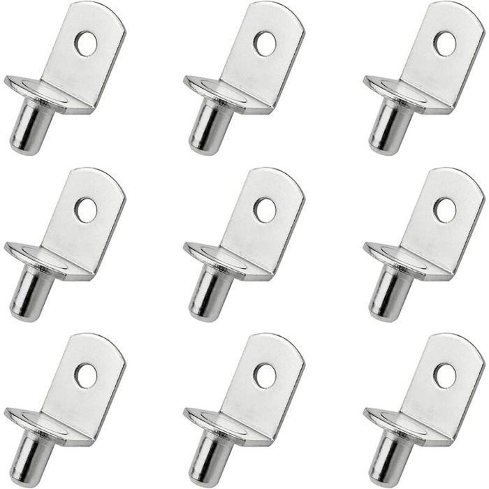 Chevilles de support détagère - NAMOTU - Taquets L - Acier durable - Pack 25 pièces - Discret et réglable