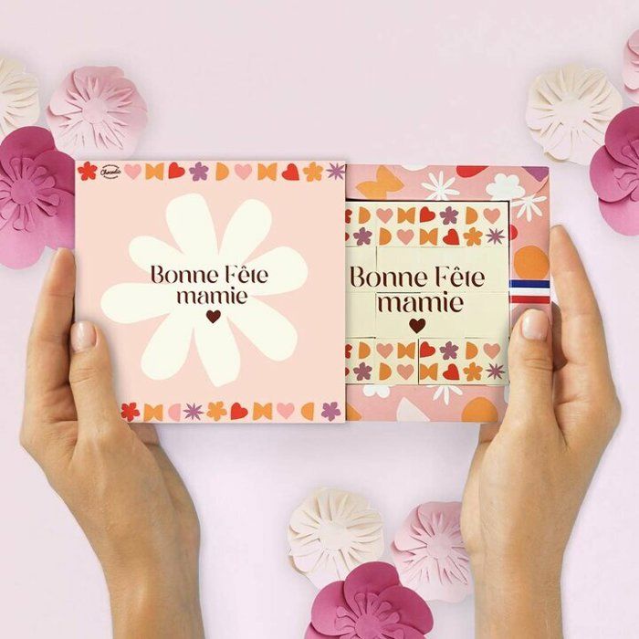 Coffret de chocolats personnalisés - Fête des Mamies