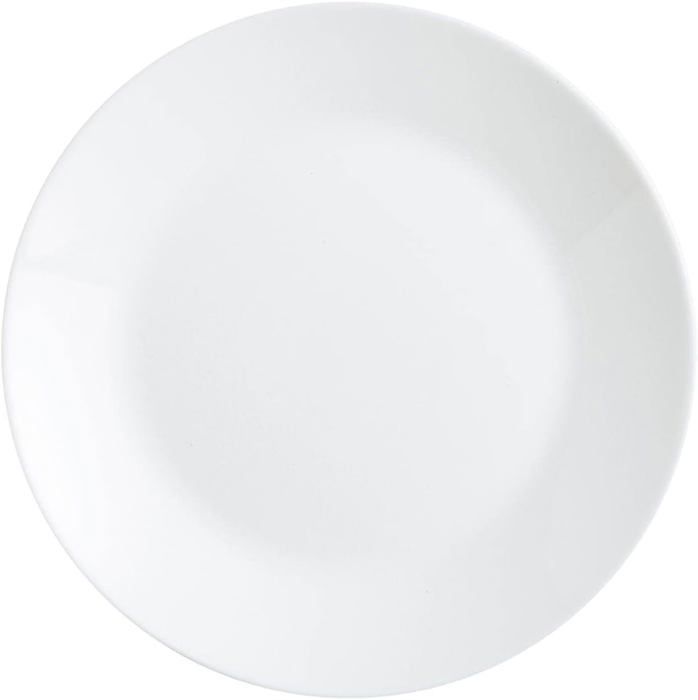 Bormioli Rocco EBRO Lot De 12 Assiettes Creuses En Verre Trempé Opale 23,5 Cm 300 Ml