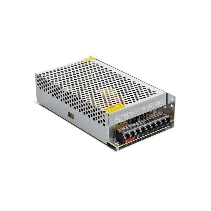 Bloc Alimentation Sécurité Alimentation DC 12V 20A 240W - Boîtier 18 Canaux Pour Caméras CCTV - Transformateur Sécurité Transformateur LED Sécurité