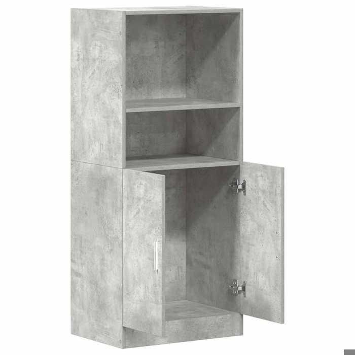 Promotion mai * Armoire de cuisine - Buffet de cuisine - gris béton 57x415x1315 cm bois ingénierie EU8932860124
