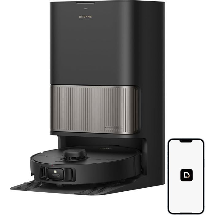 DREAME L40s Pro Ultra Robot Aspirateur 19 000 Pa Brosse Double HyperStream Franchit 4 cm Brosse latérale extensible et relevable - Dreame