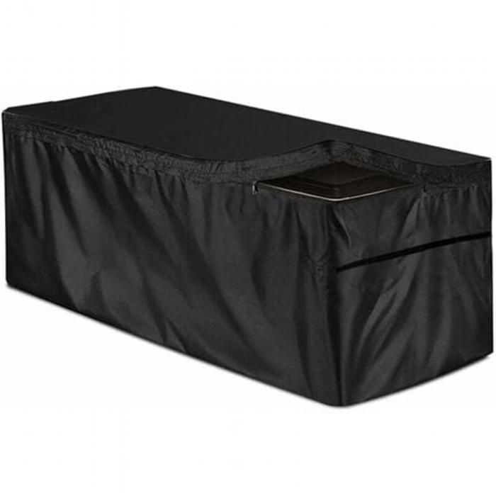 Housse pour Coffre De Rangement 130*60*71CM Housse Imperméable Couverture pour Caisse De Stockage De Jardin/Malle De Rangement