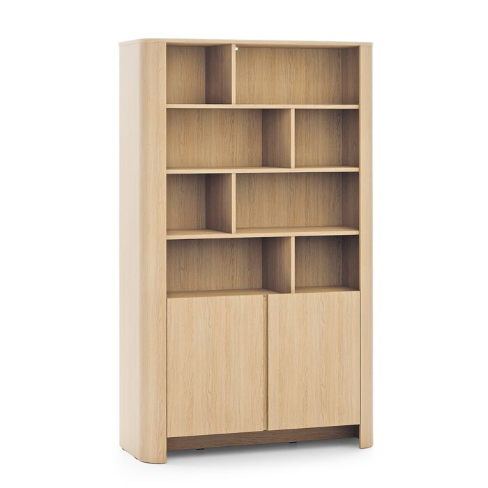 Bibliothèque Komodee AMOS REG1 Corps arrondi Chêne Chêne 39 x 103 x 170 cm Bibliothèque Komodee AMOS REG1 Corps arrondi Chêne Chêne 39 x 103 x 170 cm