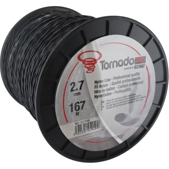 Bobine fil nylon copolymère OZAKI TORNADO - Longueur 167 m Ø 270 mm