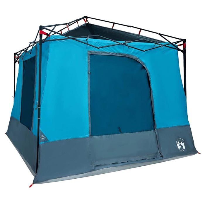 Tente intérieure en taffetas - vidaXL - Bleu - 290x288x234 cm - 6 personnes - 2 portes - 4 fenêtres - E-Port