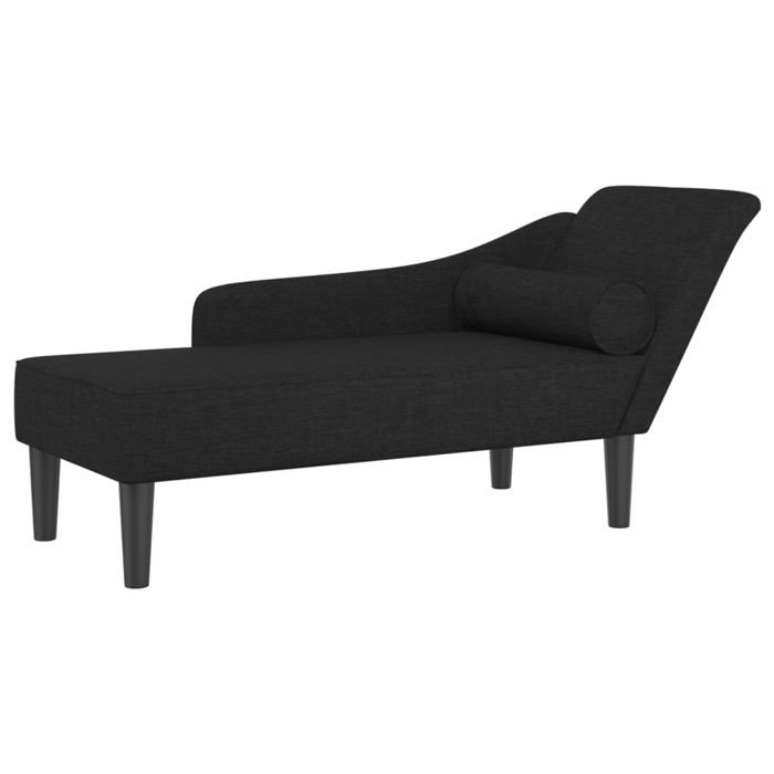 NEUF 2026 CHIC Fauteuil long-Chaise longue SWEETY 1 PLACE avec coussins noir tissu 141x55.5x66.5 cm CCC3273 NEUF 2026 CHIC Fauteuil long-Chaise longue SWEETY 1 PLACE avec coussins noir tissu 141x55.5x66.5 cm CCC3273